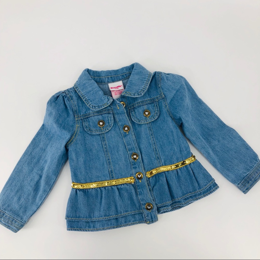 Nannette Kids chambray jacket size 4 - Picture 1 of 6